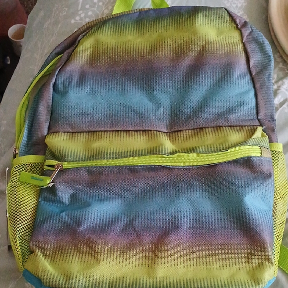 Other - NWT Colorful Backpack Green, Blue, and Purple